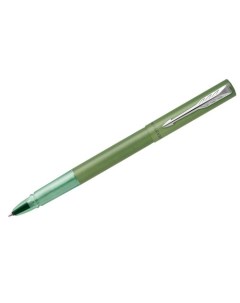 Ручка роллер Vector XL Green зеленая 0 8 мм черные чернила Parker