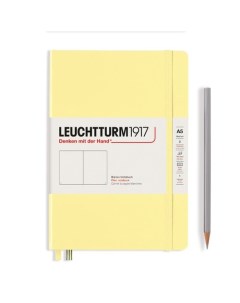 Записная книжка Leuchtturm нелинованный 251 страница ванильный твёрдая обложка А5 Leuchtturm1917