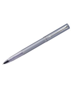 Ручка роллер Vector XL Silver Blue серебристая черные чернила 0 8 мм Parker