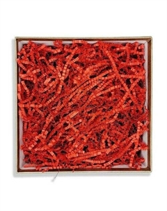 Бумажный наполнитель, красный, 100 г Рутаупак