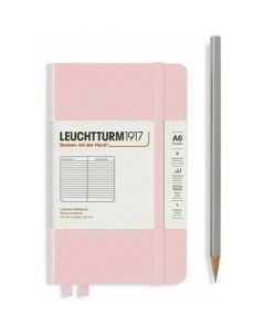 Записная книжка Leuchtturm в линейку розовая 187 страниц твердая обложка А6 Leuchtturm1917