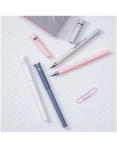 Ручка гелевая стираемая Cutes 0 5 мм синяя в ассортименте Meshu