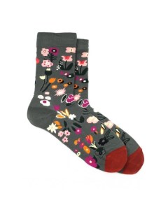 Носки Provence Цветы 35 40 красный Krumpy socks
