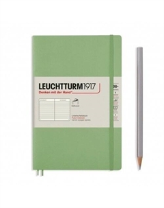 Блокнот Leuchtturm Paperback, 61 лист, в линейку, зеленый шалфей, В6+ Leuchtturm1917