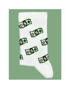 Носки Krumpy Socks TxT Доллар 35 40 белый Республика