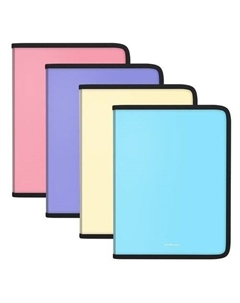 Папка для тетрадей на молнии пластиковая ErichKrause Matt Pastel, A4, в ассортименте Erich krause