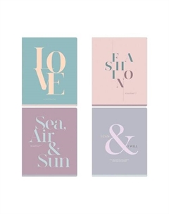 Тетрадь Inscriptions, в клетку, 48 листов, в ассортименте Greenwich line