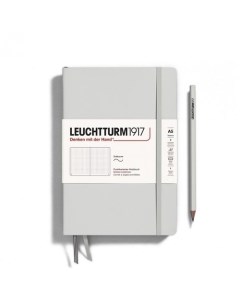 Блокнот Leuchtturm1917 Medium 61 лист в точку мягкая обложка светлый серый