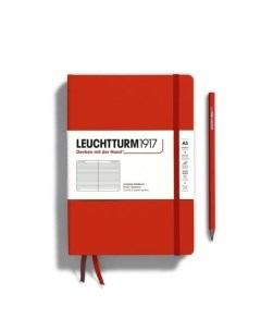 Блокнот Leuchtturm1917 Medium 125 листов в линейку твердая обложка рыжий лис