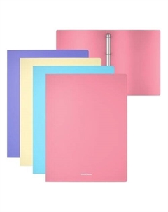 Папка на 4 кольцах пластиковая ErichKrause Matt Pastel, 24мм, A4, в ассортименте Erich krause