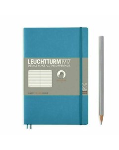 Блокнот Leuchtturm1917 в линейку 61 лист В6 нордический синий