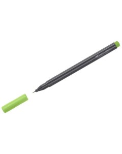 Капиллярная ручка Faber Castell Grip Finepen 0 4 мм травяная зелень Faber-castell