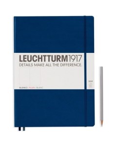 Блокнот нелинованный A4 60 листов 100 г м2 синий Leuchtturm1917