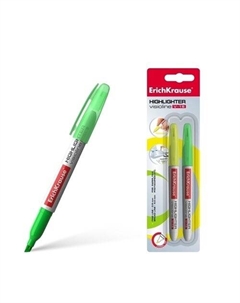 Текстовыделитель ErichKrause Visioline V-15, желтый/зеленый Erich krause