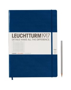 Блокнот A4 60 листов в клетку темно синий Leuchtturm1917