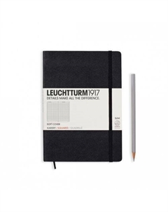 Блокнот Medium, 249 стр., в клетку, черный Leuchtturm1917