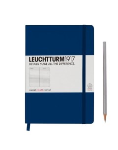 Записная книжка в линейку Medium Ruled темно синяя Leuchtturm1917