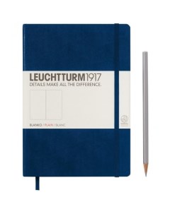 Блокнот нелинованный Medium 125 листов темно синий Leuchtturm1917