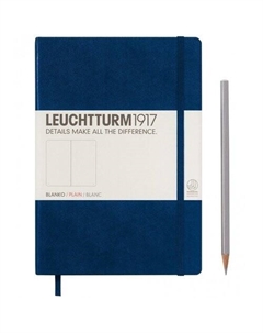 Блокнот нелинованный Medium, 125 листов, темно-синий Leuchtturm1917