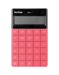 Калькулятор настольный Berlingo Power TX 12 разрядный двойное питание 16 5 х 10 5 х 1 3 см темно роз Республика