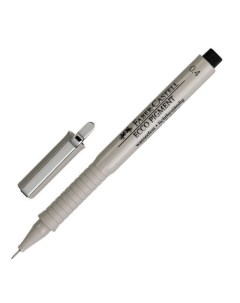 Капиллярная ручка Ecco Pigment 0 4 мм черная Faber-castell