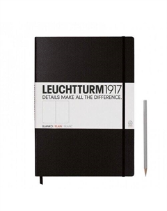 Блокнот нелинованный Master Classic черный A4+ Leuchtturm1917