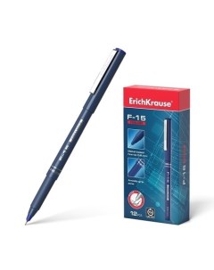 Ручка капиллярная ErichKrause F 15 синяя Erich krause