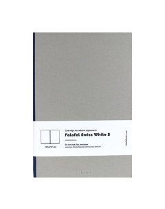 Скетчбук на гибком переплете S4F Grey White Paper Simple Falafel books