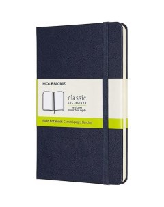 Блокнот Classic Medium 208 страниц нелинованный 11 5 х 18 см синий Moleskine