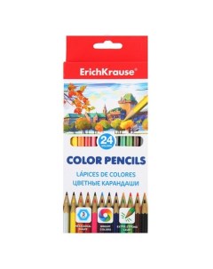 Цветные карандаши шестигранные ErichKrause 24 цвета Erich krause