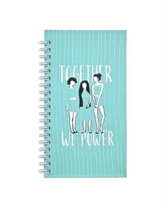 Блокнот "Girls", 100 листов, в клетку, 9,4 х 17,4 см, мятный Be smart