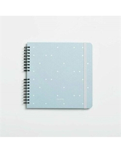 Скетчбук на пружине для смешанных техник Sky, голубой, 19 х 19 см Falafel books