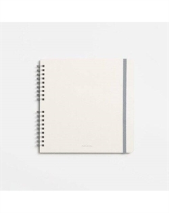 Скетчбук для акварели на пружине, светло-серый, 19 х 19 см Falafel books