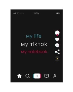 Блокнот My life my TikTok my notebook 80 страниц в точку А4 Республика