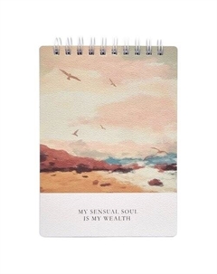 Блокнот View Пляж, в клетку, 100 листов, А6 Be smart