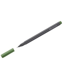 Ручка капиллярная Grip Finepen оливковая 0 4 мм трехгранная Faber-castell