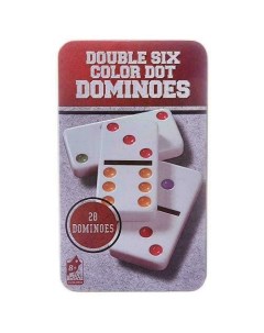 Игра настольная Домино в наборе 28 пластиковых костяшек 11 5 х 2 5 х 19 см Junfa