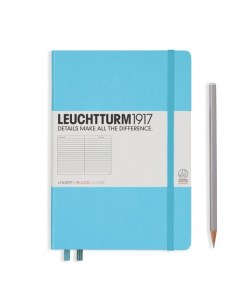 Записная книжка Leuchtturm A5 в линейку холодный синий 251 страниц твердая обложка Leuchtturm1917