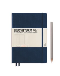 Записная книжка Leuchtturm A5 в точку темно синий 251 страниц твердая обложка Leuchtturm1917