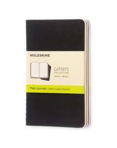 Блокнот Cahier Journal Pocket 90 х 140 мм обложка картон 64 страниц нелинованный черный Moleskine