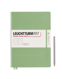 Записная книжка Leuchtturm Master Slim А4 в точку пастельный зелёный 123 страниц твердая обложка Leuchtturm1917