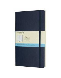 Блокнот Classic Soft Large 130 х 210 мм 192 страниц пунктир мягкая обложка синий сапфир Moleskine