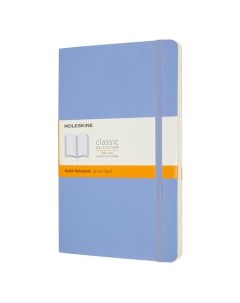 Блокнот Classic Soft Large 130 х 210 мм 192 страниц линейка мягкая обложка голубая гортензия Moleskine