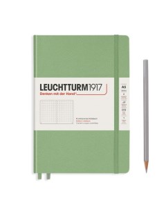 Блокнот Leuchtturm A5 в точку 251 страница твердая обложка зеленый шалфей Leuchtturm1917