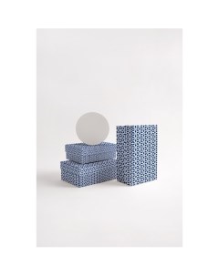 Подарочная коробка Синий куб 3D 21 х 14 х 8 см Symbol