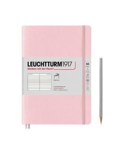 Записная книжка Leuchtturm А5 в линейку розовая 123 страниц мягкая обложка Leuchtturm1917