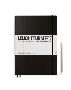 Записная книжка Leuchtturm Master A4 в точку черная 235 страниц твердая обложка Leuchtturm1917