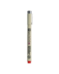 Ручка капиллярная Pigma Micron 0 45 мм цвет чернил красный Sakura