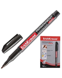 Перманентный маркер ErichKrause P-70, черный Erich krause