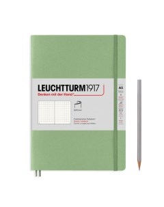 Записная книжка Leuchtturm А5 в точку пастельный зеленый 123 страниц мягкая обложка Leuchtturm1917